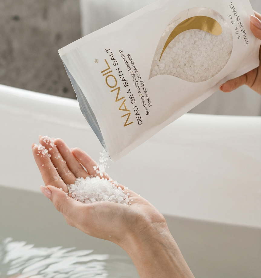 nanoil koupelová sůl z mrtvého moře